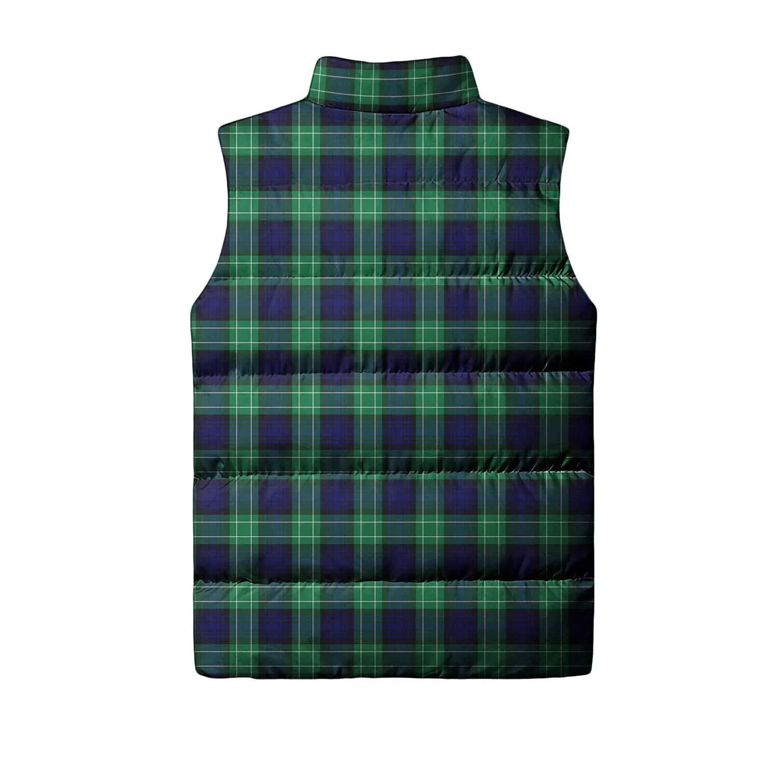 Abercrombie Tartan Sleeveless Puffer Jacket with Family Crest