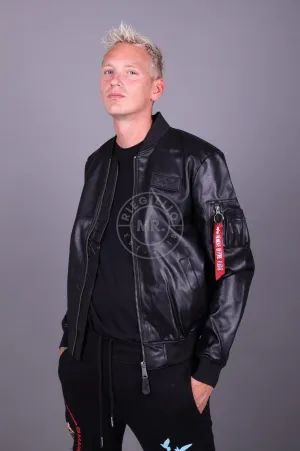 Alpha Industries MA-1 VF Vegan Leather Black