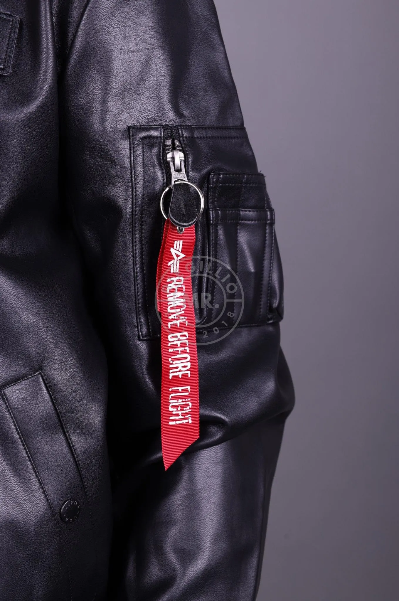 Alpha Industries MA-1 VF Vegan Leather Black