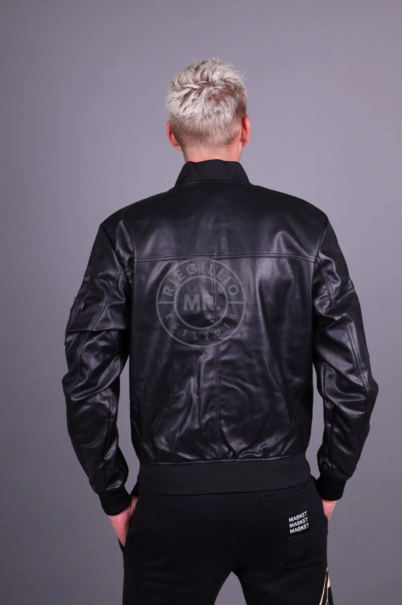 Alpha Industries MA-1 VF Vegan Leather Black