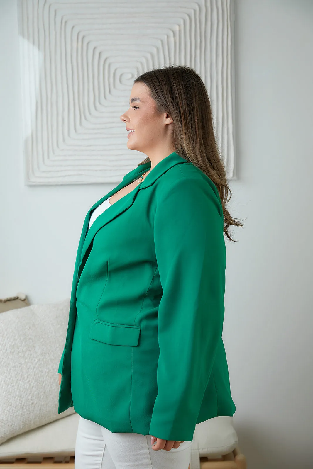 Andree By Unit Business as Usual Blazer in Green