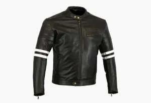 BGA The Rocker Motorcycle Jacket Black/White
