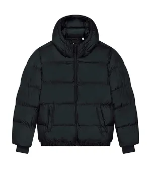 Black - Unisex Puffer oversized jacket (STJU840)