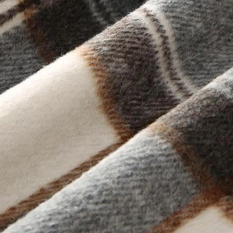 Blazer vintage décontracté à carreaux pour hommes