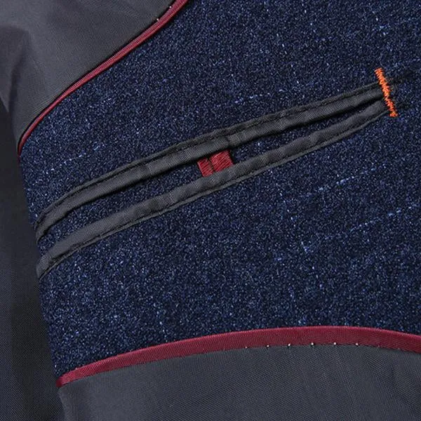 Blazer vintage revers de couleur unie
