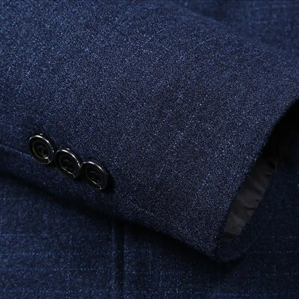 Blazer vintage revers de couleur unie
