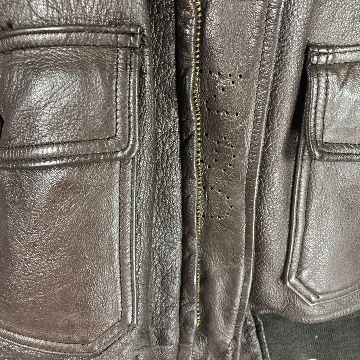 Brill Brothers US Navy G-1 Leather Flight Jacket
