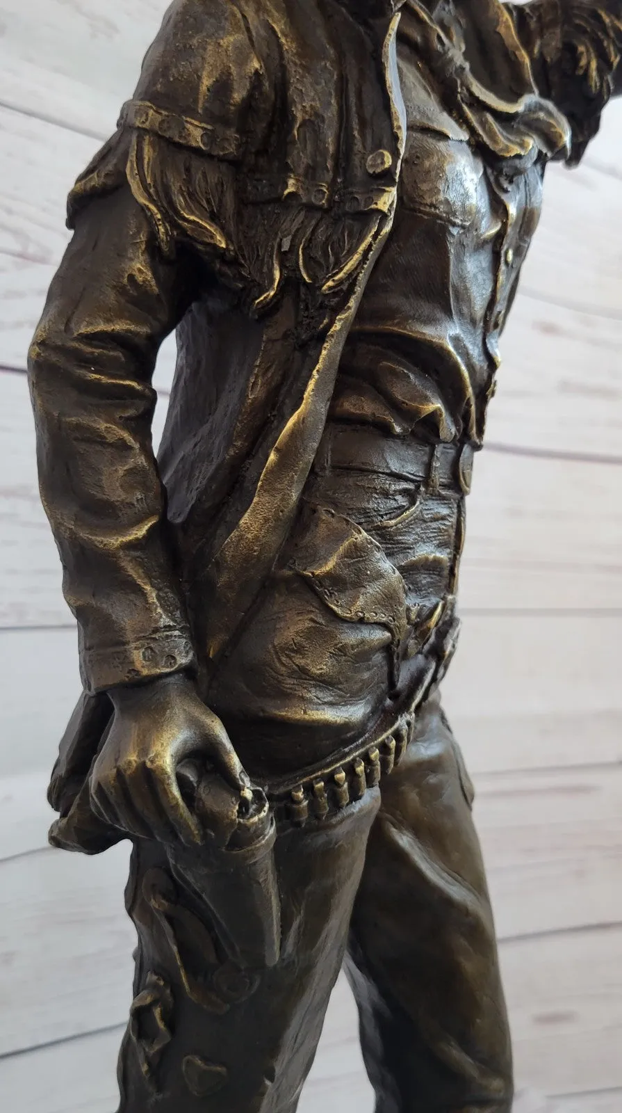 Bronze Hand Made Signed Original Rare Mid century American Americana Statue Sale