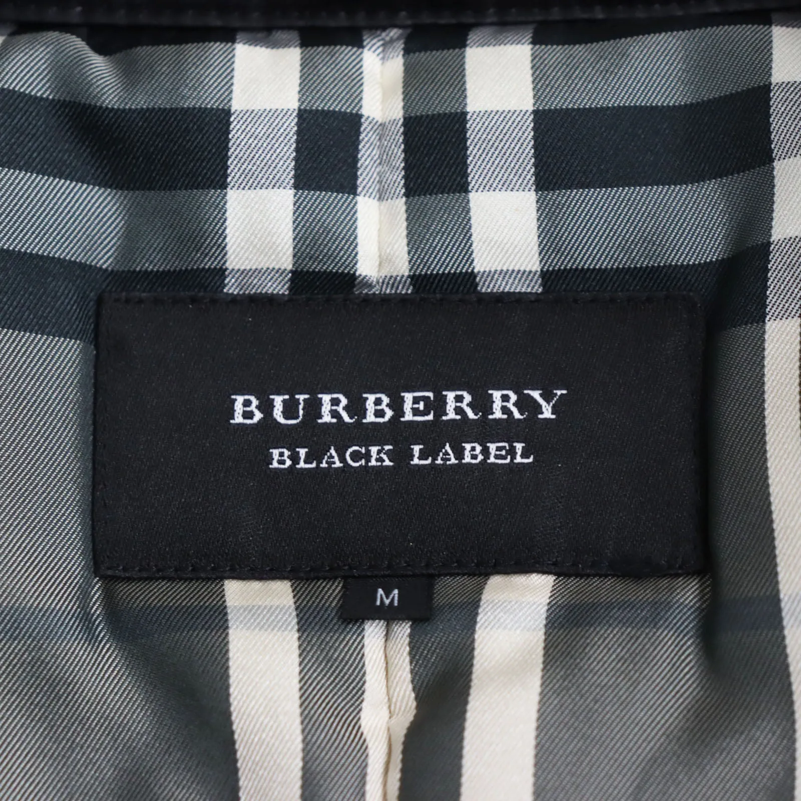 Burberry Nylon Trench Coat Black M