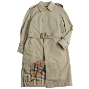 Burberry Vintage Nova Check Trench Coat, Beige, L
