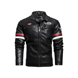 Casual Windbreaker Motorcycle Leather Jacket