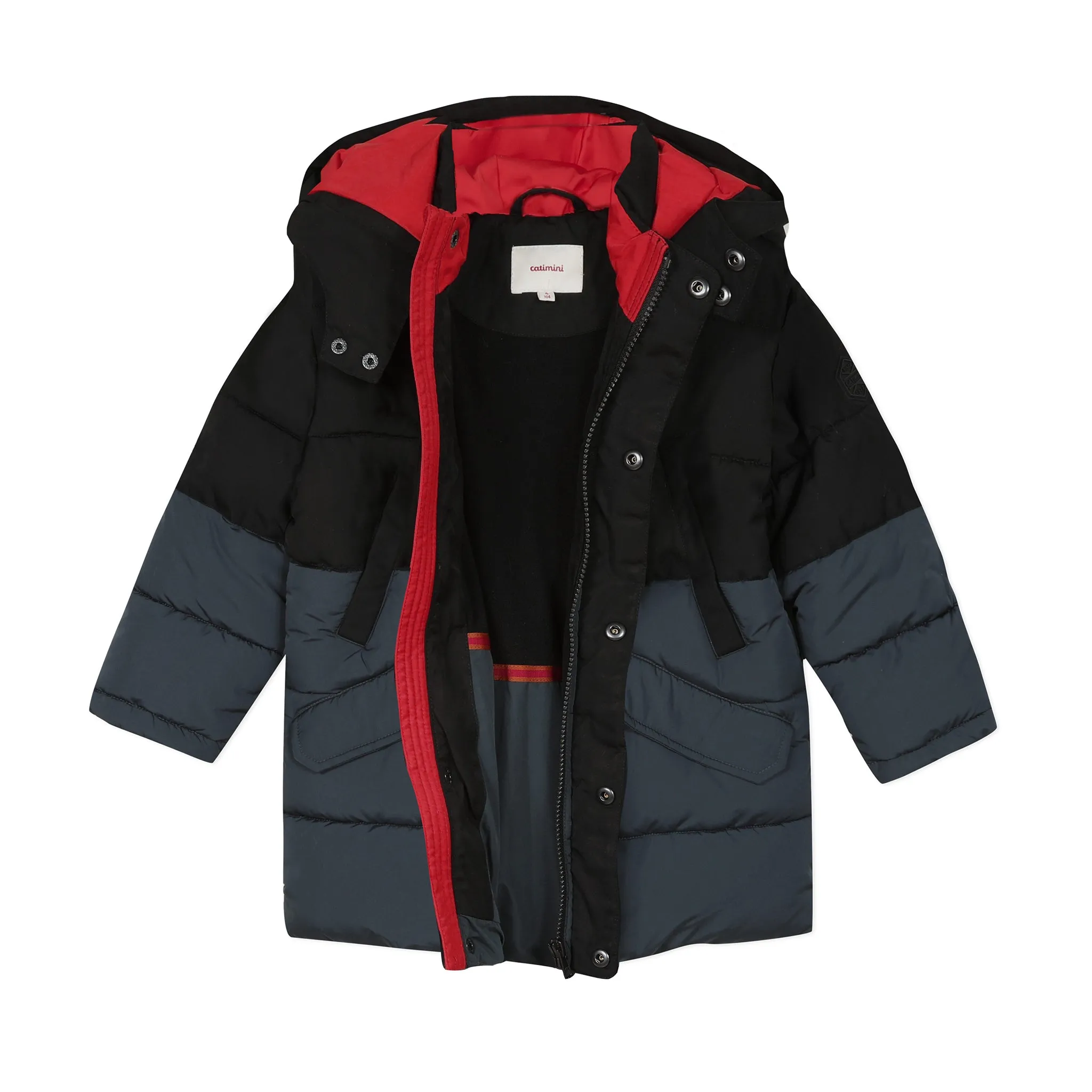 Colorblocked Puffer Jacket