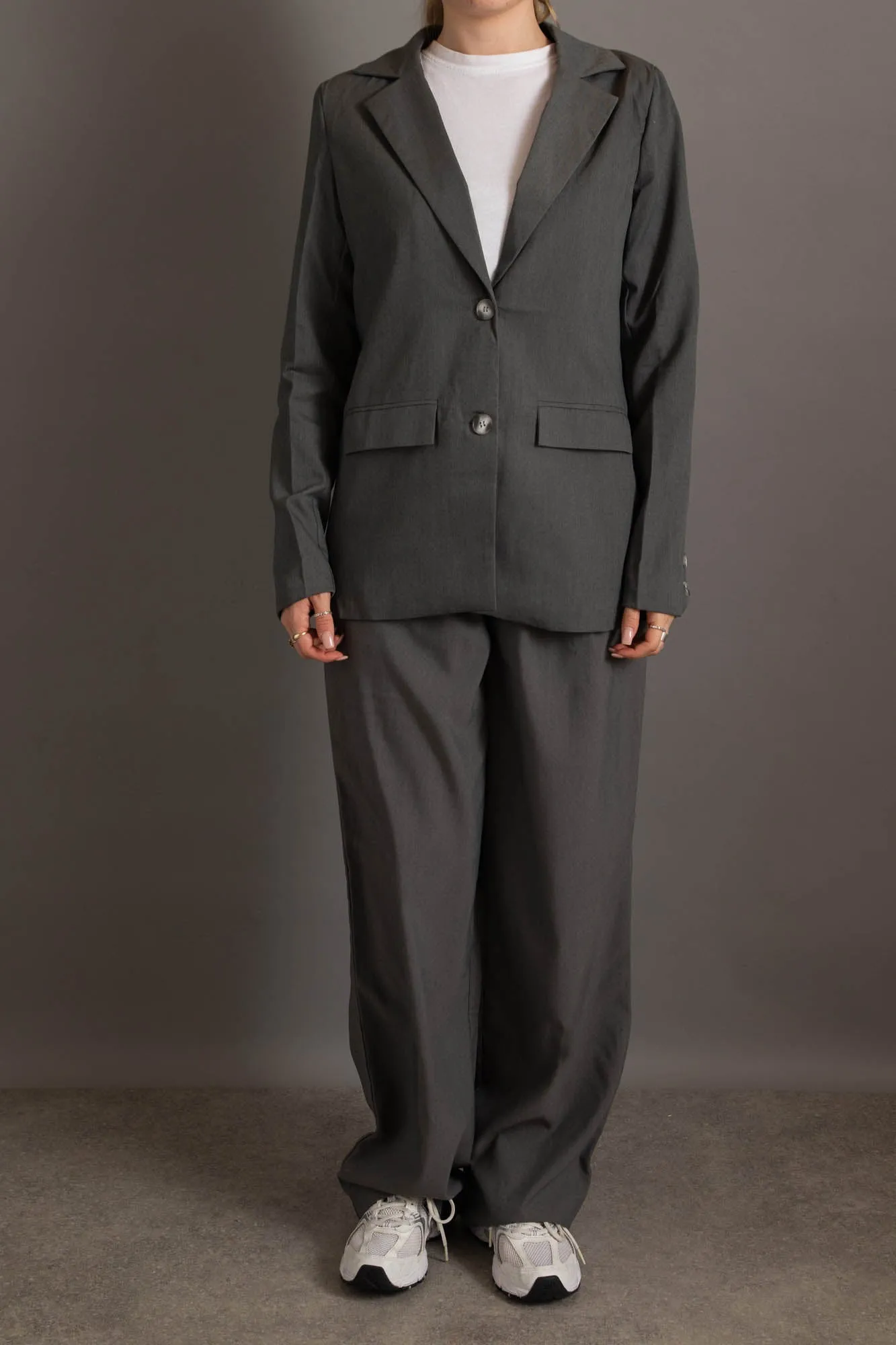 Daisy Street Relaxed Plus Size Blazer Co-ord In Boyfriend Fit
