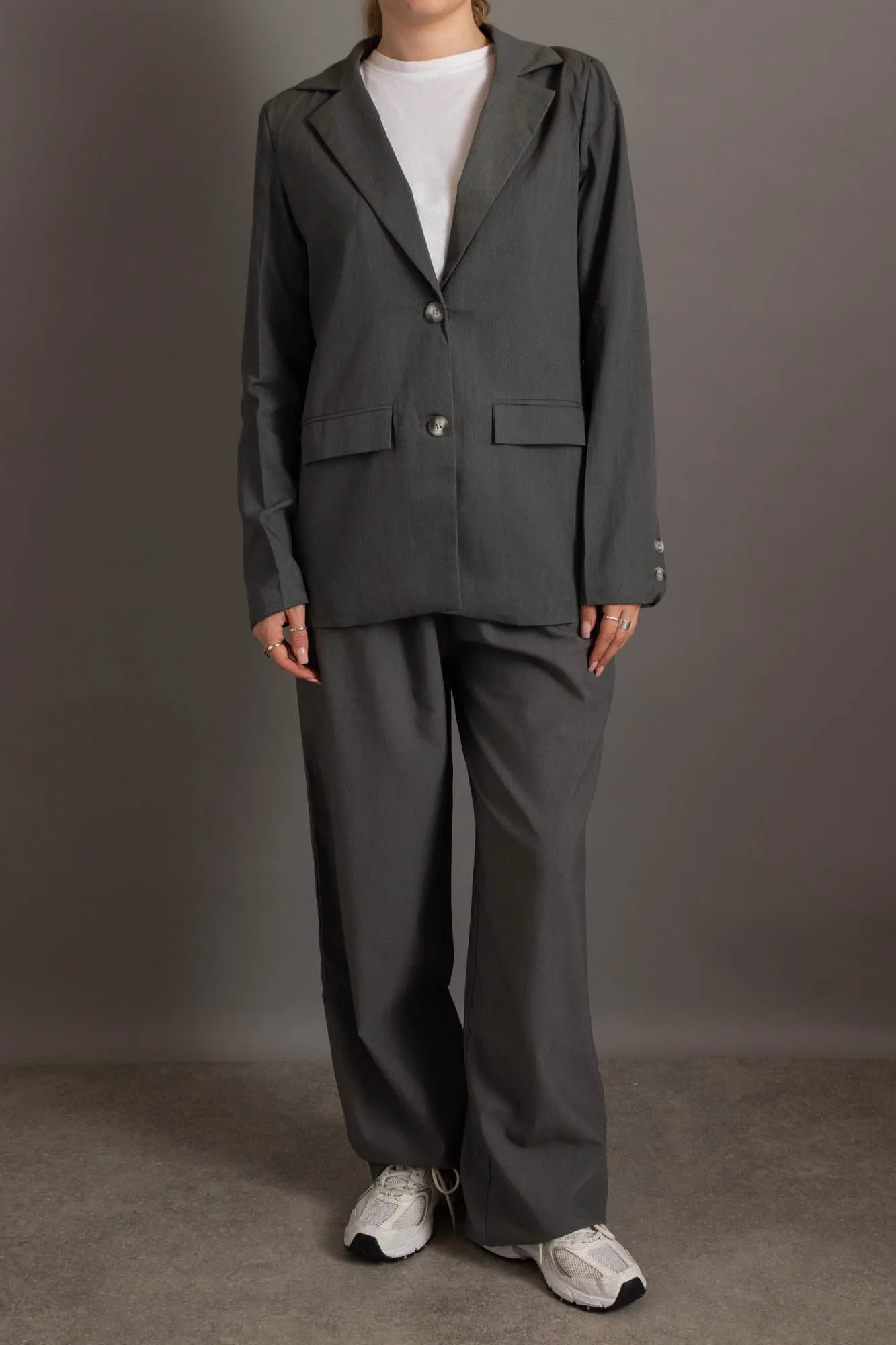 Daisy Street Relaxed Plus Size Blazer Co-ord In Boyfriend Fit