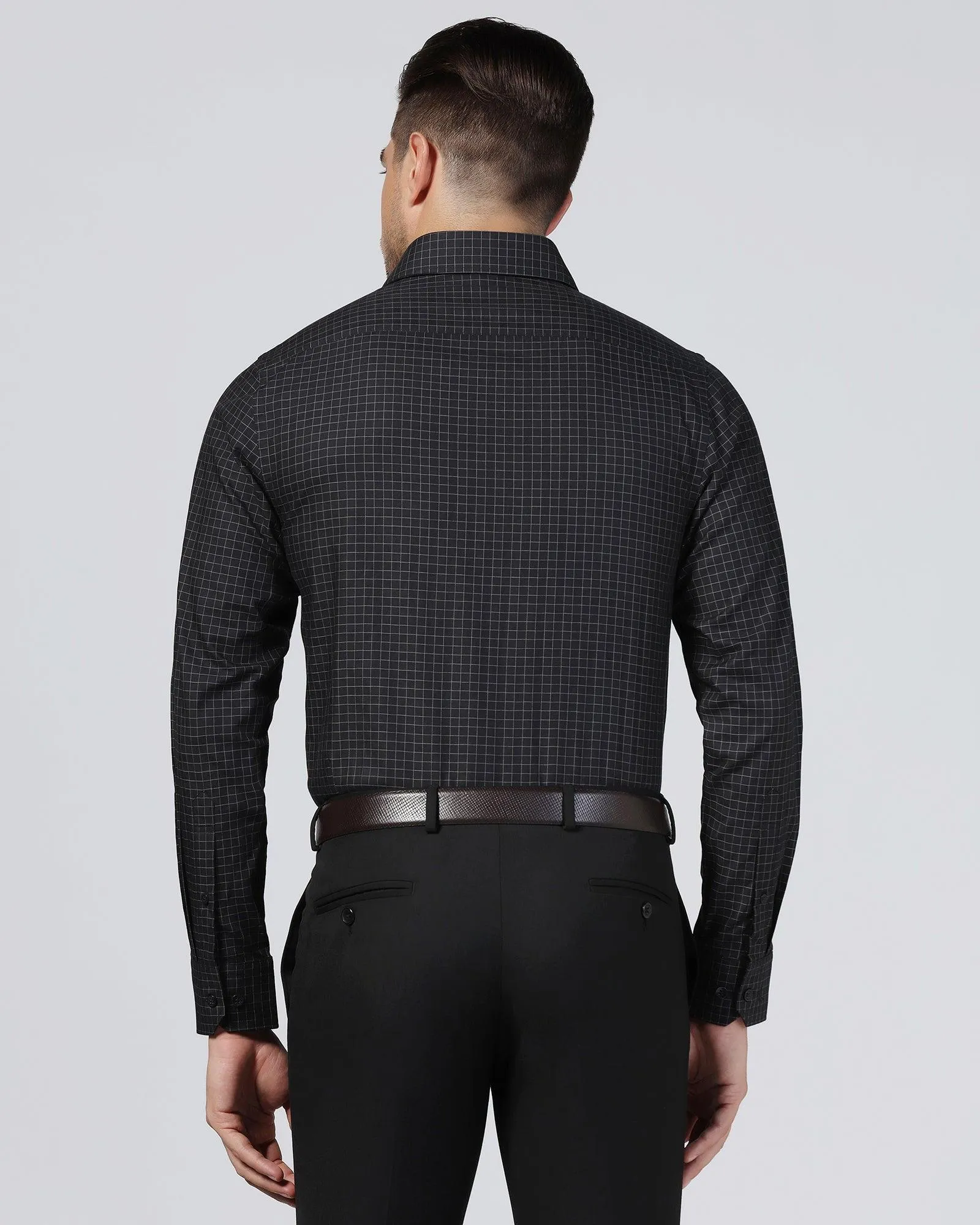 Formal Black Check Shirt - Watson