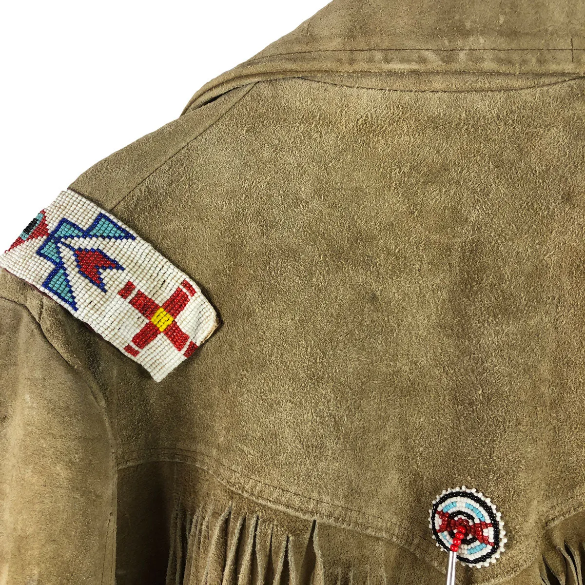 Fringed Buckskin Jacket Native American Navajo Beading C1950