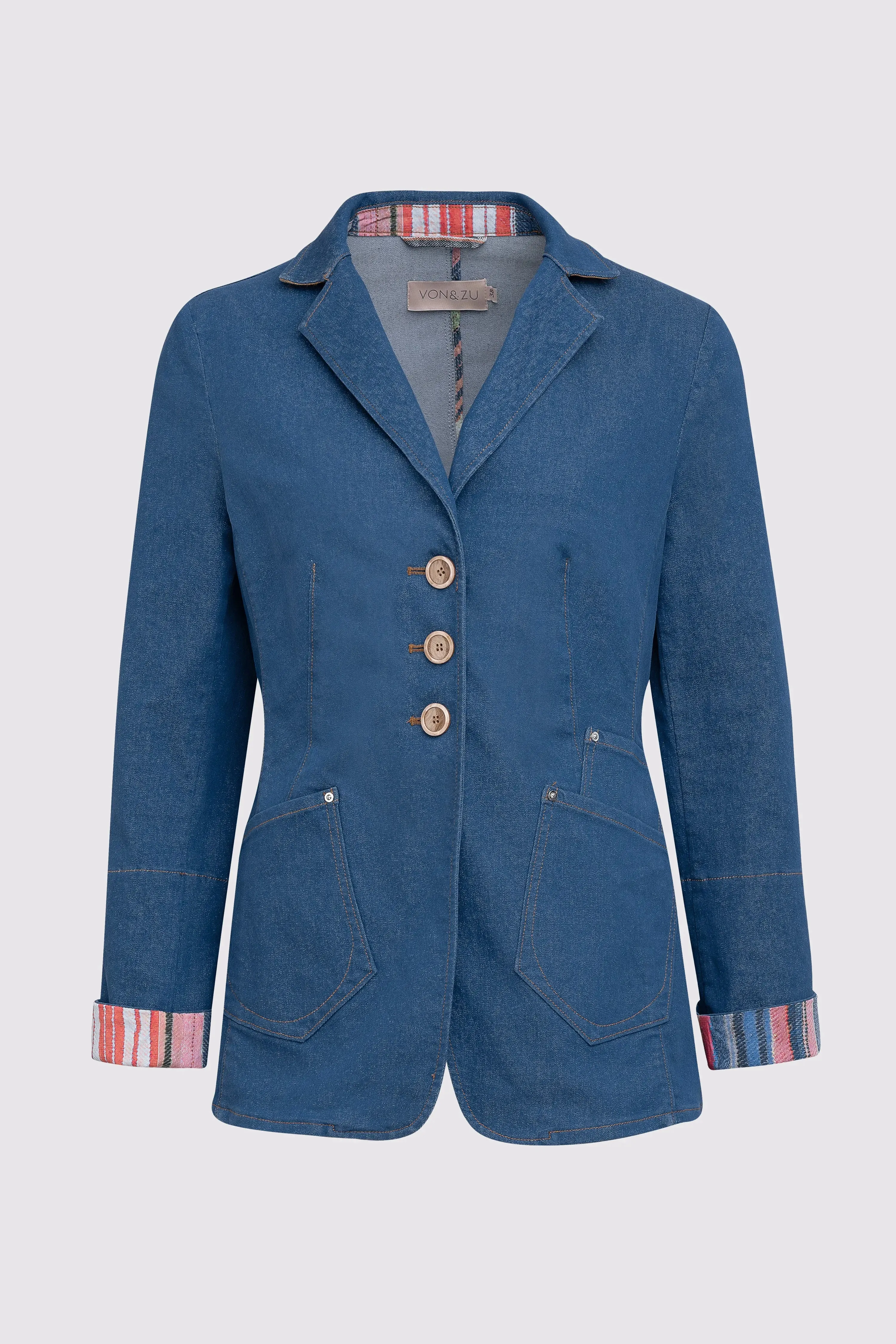 Geschmückter Jeansblazer