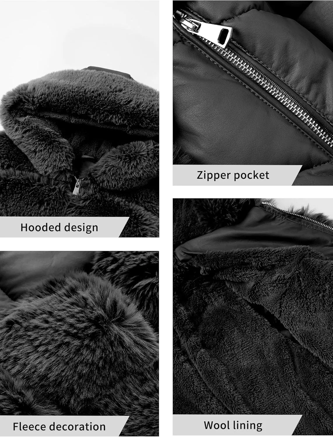 Giolshon Winter Girls Thickened Puffer coat shining Padded jacket Kids Ski Snow Outwear with Faux Fur Collar 7695