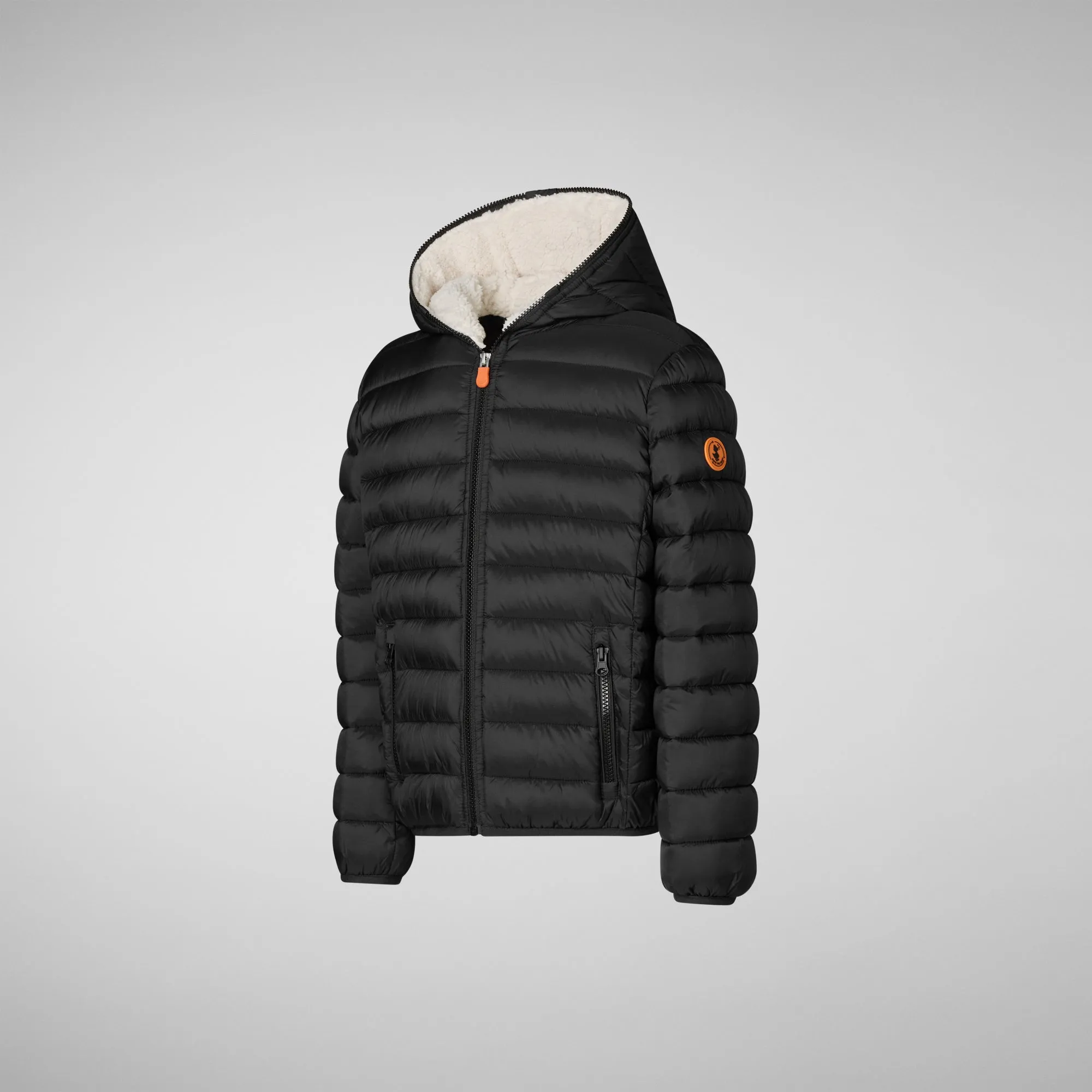 Girls's animal free Puffer Faye in black