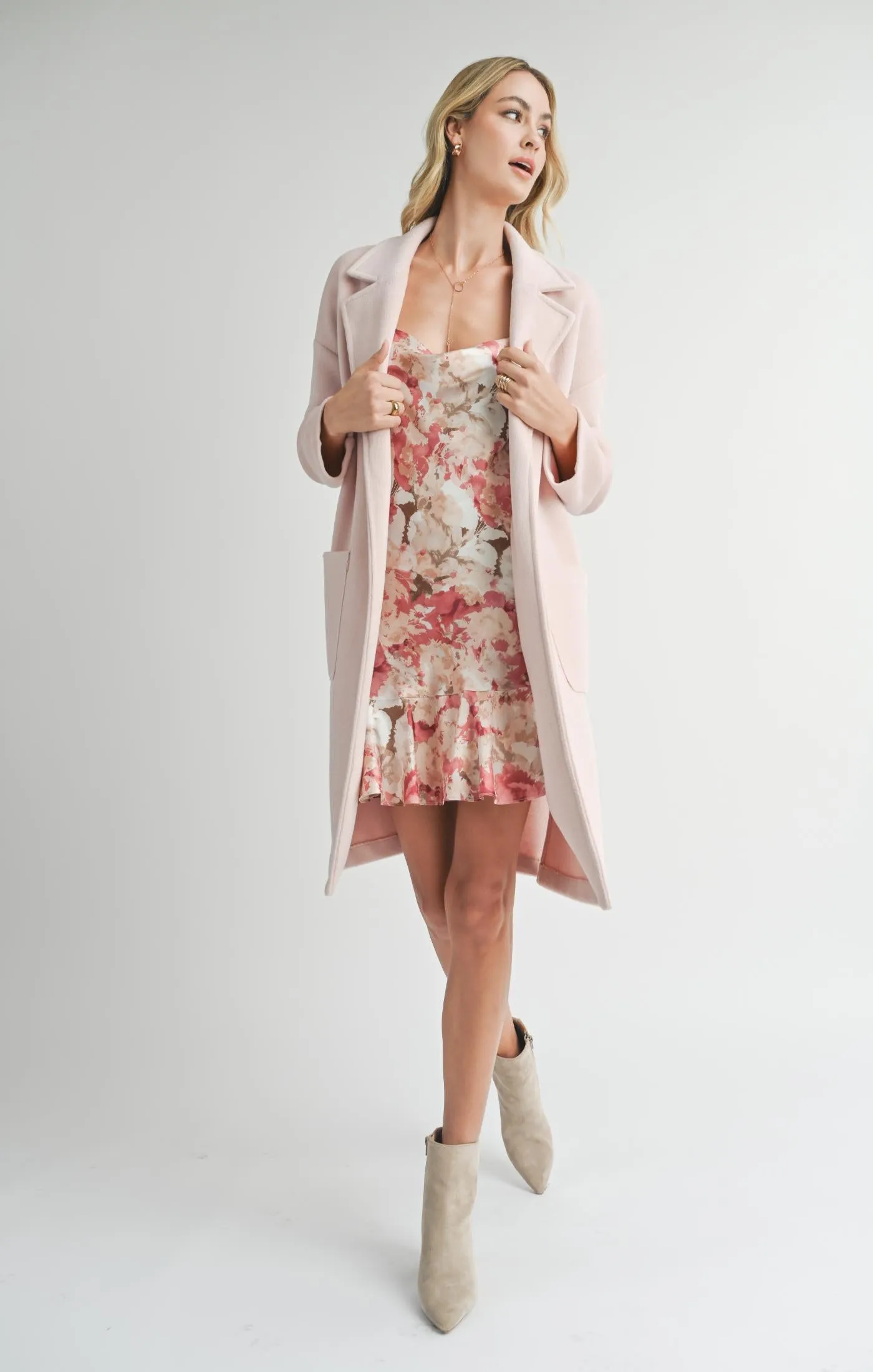 Hayley Open Coat - Light Pink