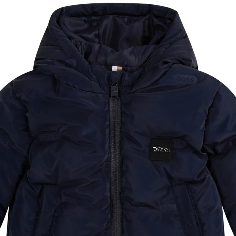 HUGO BOSS - Puffer Jacket -  Navy