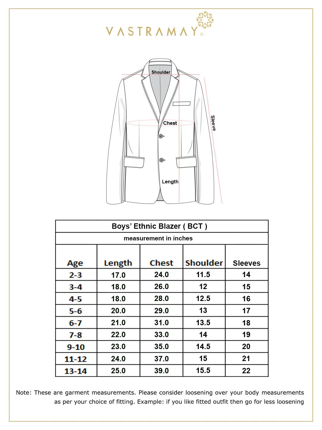 Jashvi Boy's Peach  Floral Print Blazer