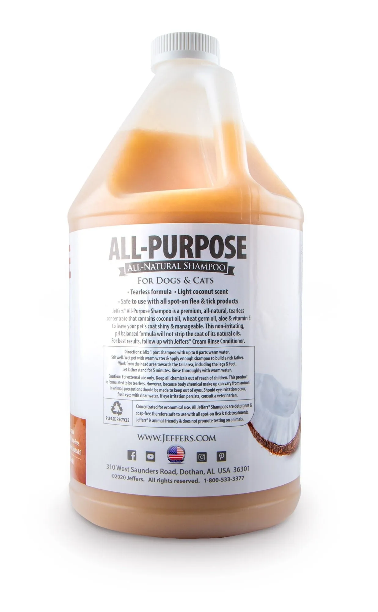 Jeffers All-Purpose Shampoo for Dogs and Cats