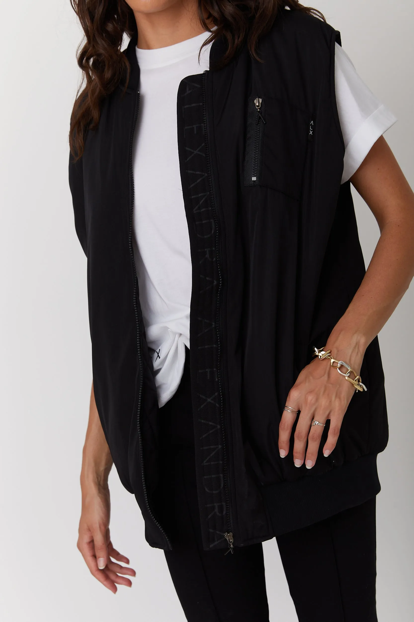 KYGO Puffer Vest Black