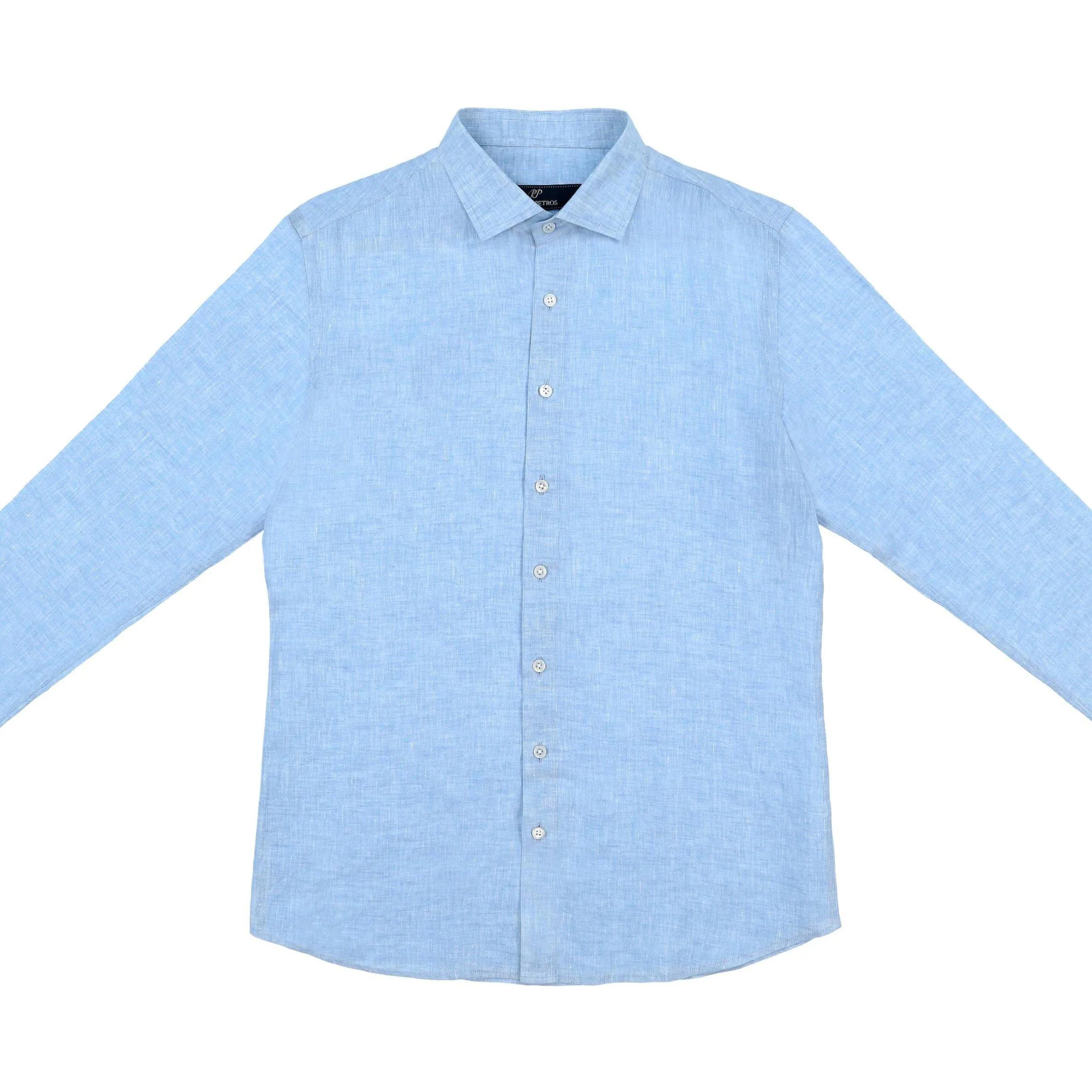 Laos Linen Shirt - Blue
