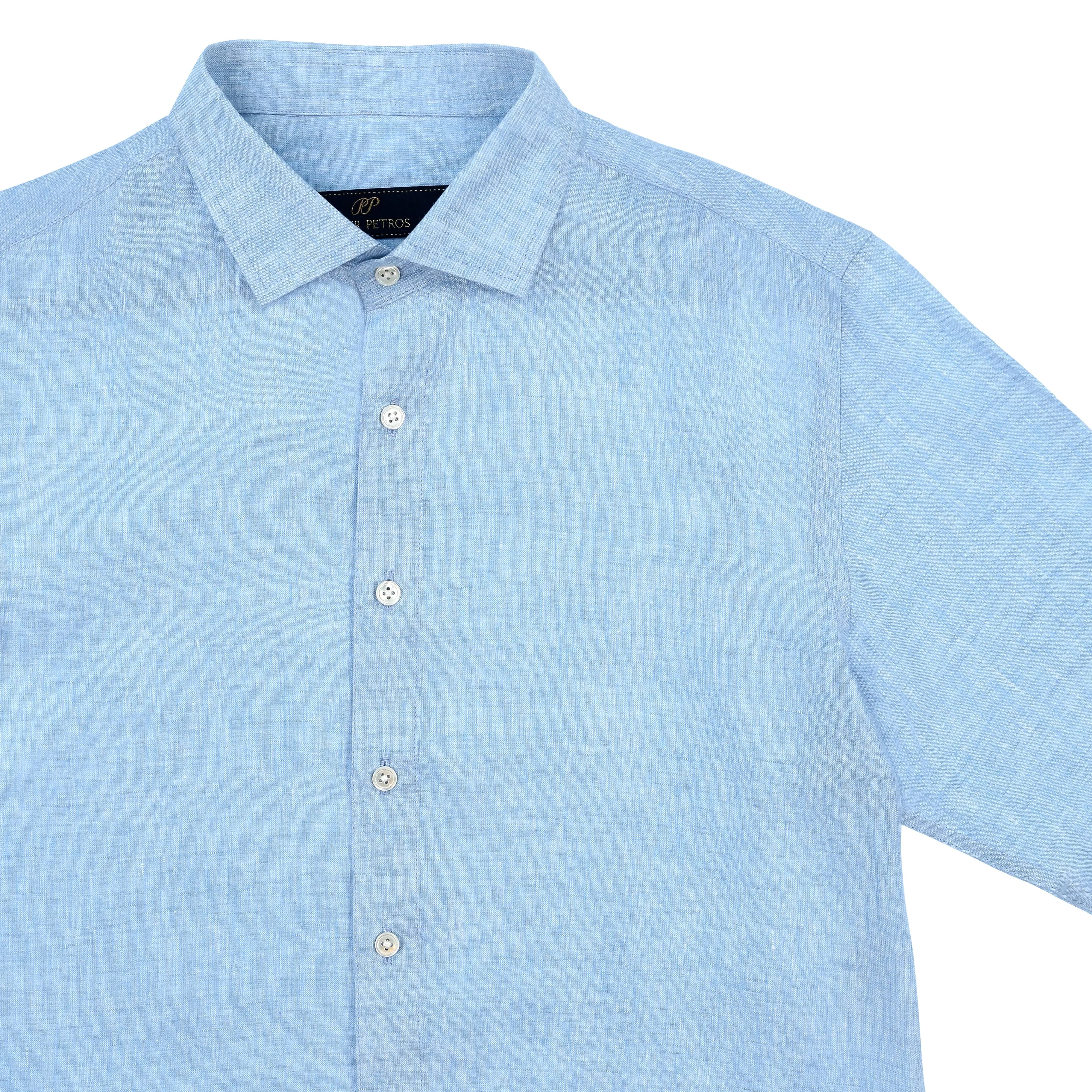 Laos Linen Shirt - Blue