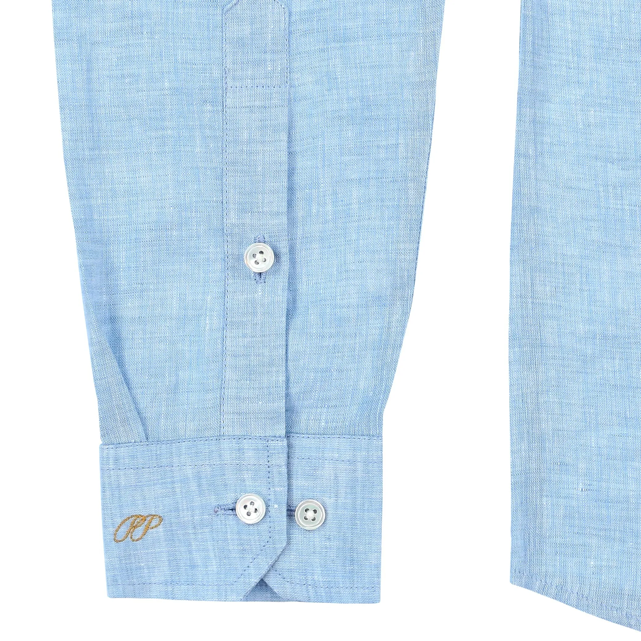 Laos Linen Shirt - Blue