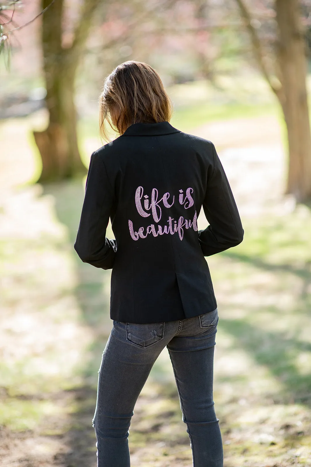 Life Is Beautiful Script Blazer