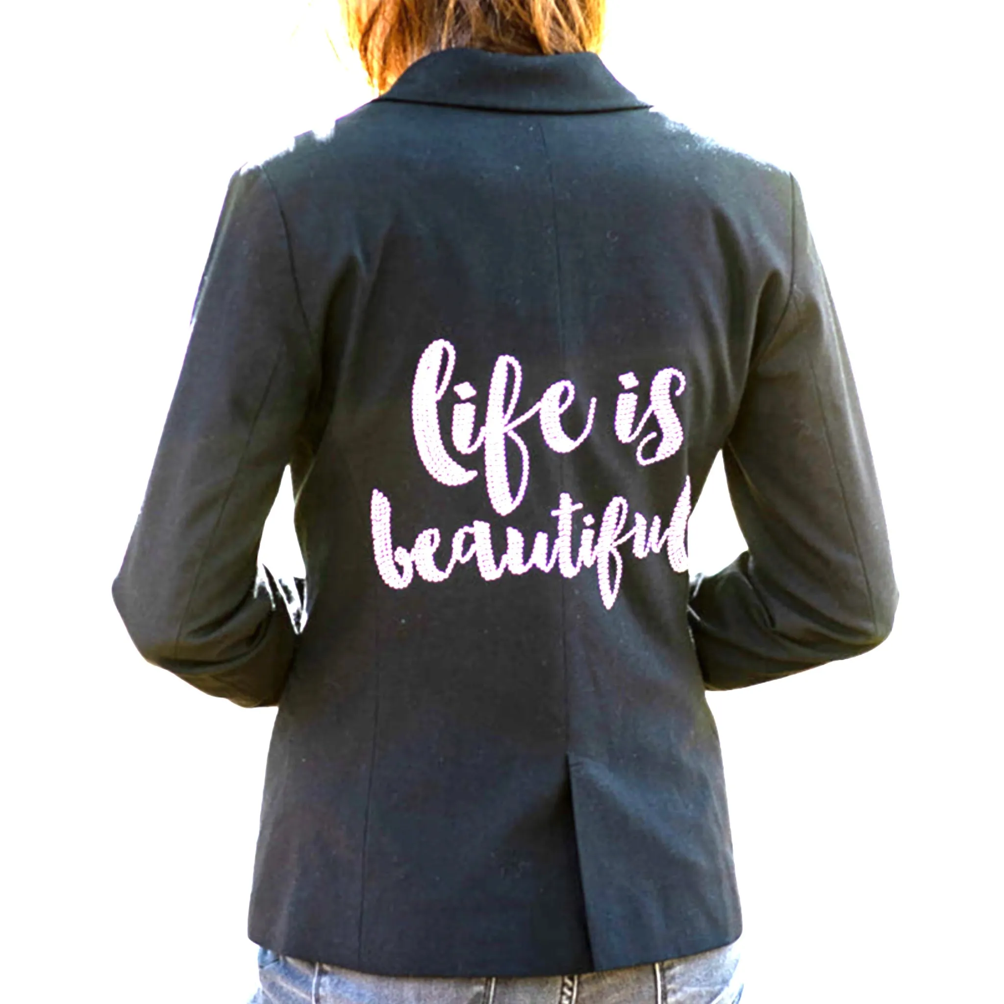 Life Is Beautiful Script Blazer