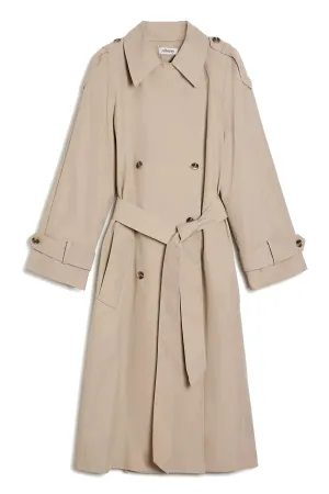 Long Double Breasted Trench Coat