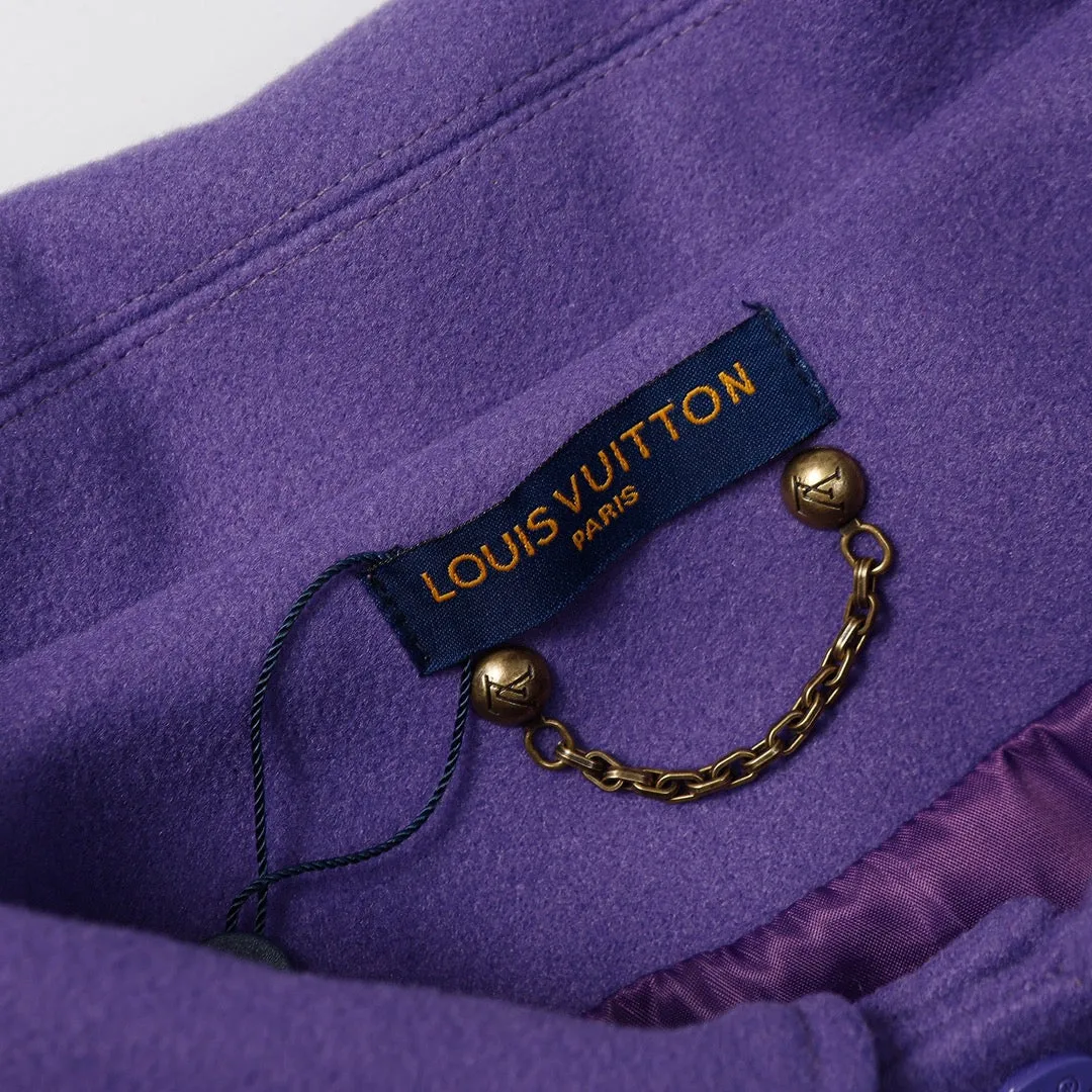Louis Vuitton Purple White Varsity Jacket