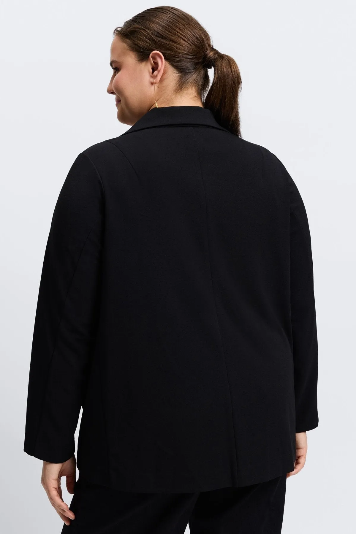 Morgan Plus Knit Crepe Blazer