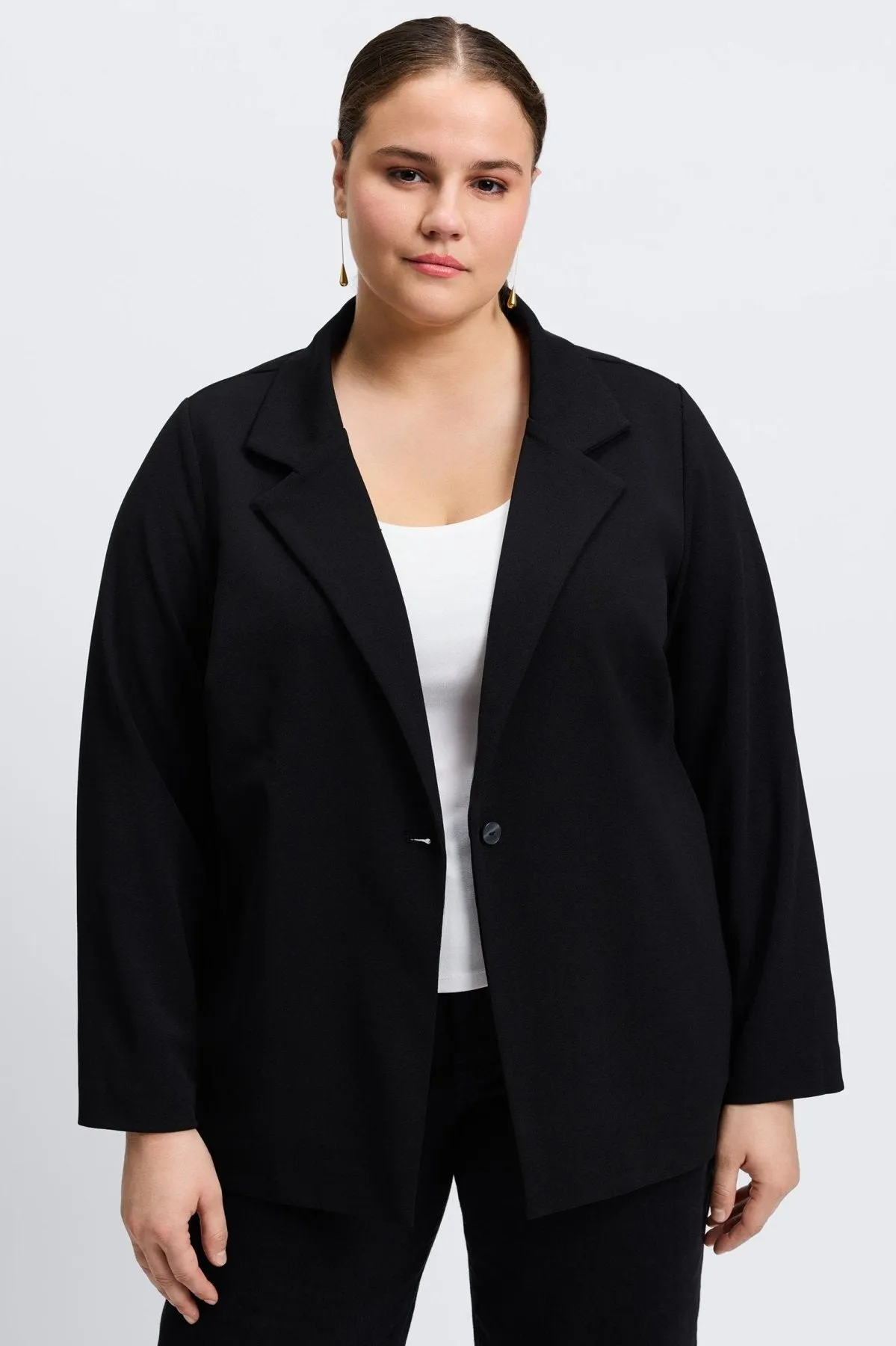 Morgan Plus Knit Crepe Blazer