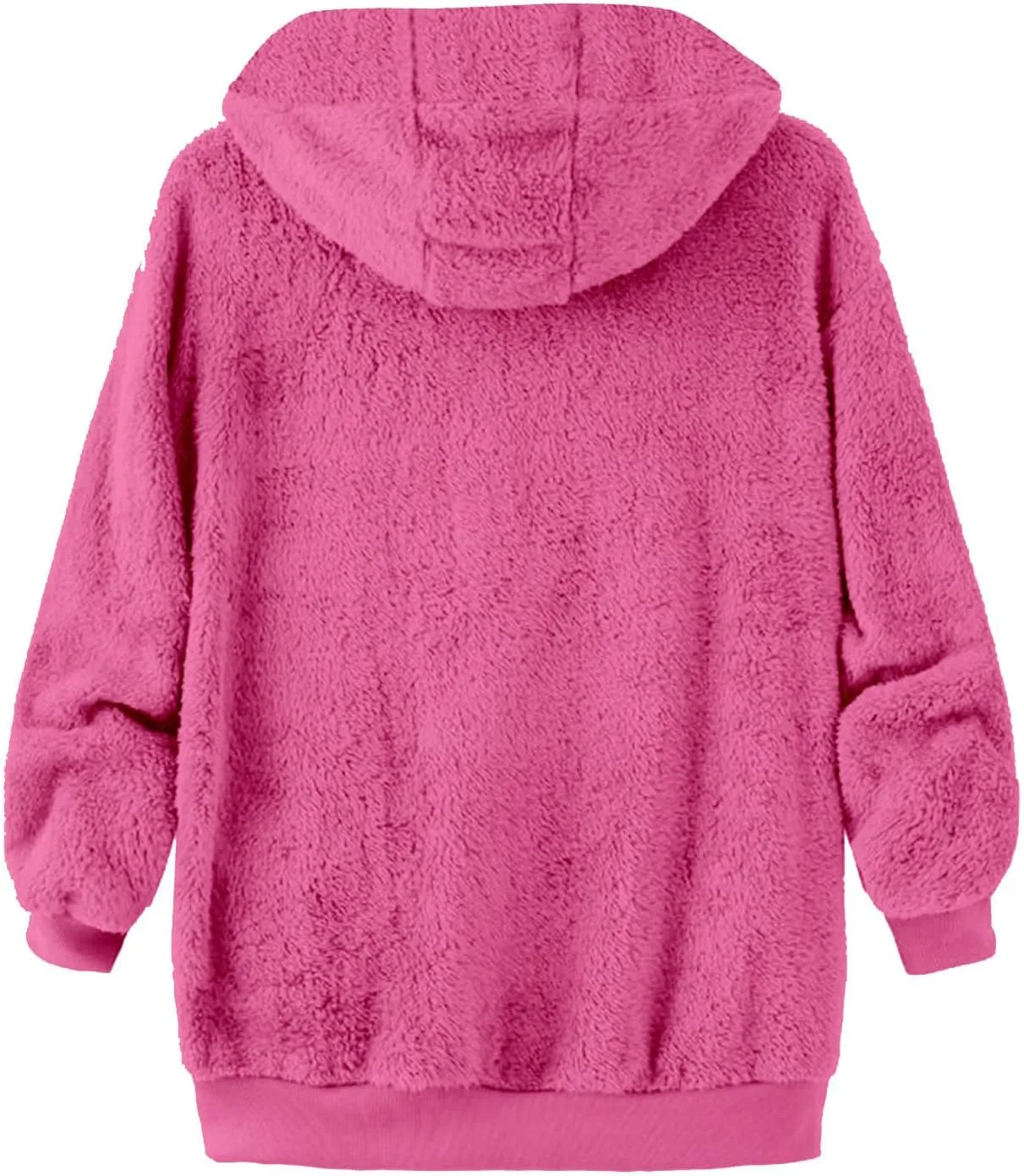 Muscularfit Mens Fuzzy Sherpa Jacket Fleece Long Sleeve Full-Zip Hooded Shirt Casual Warm Winter Jacket Coats Outdoor Fashion