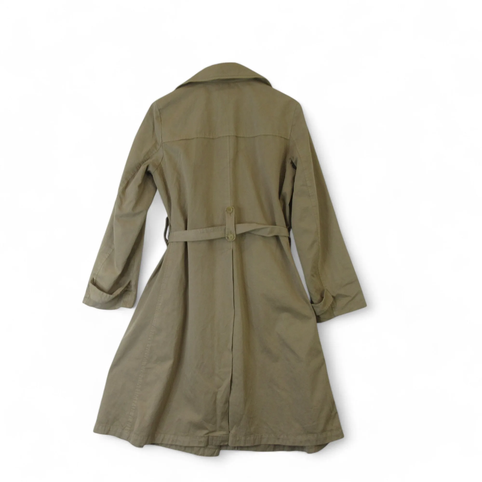 Nicole Farhi UK 14 Beige Trench Coat Vintage Womenswear | Preloved