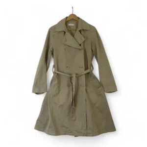 Nicole Farhi UK 14 Beige Trench Coat Vintage Womenswear | Preloved