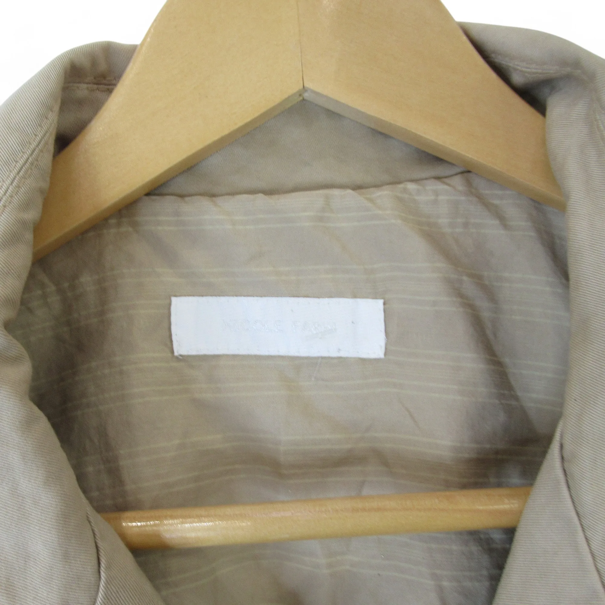 Nicole Farhi UK 14 Beige Trench Coat Vintage Womenswear | Preloved