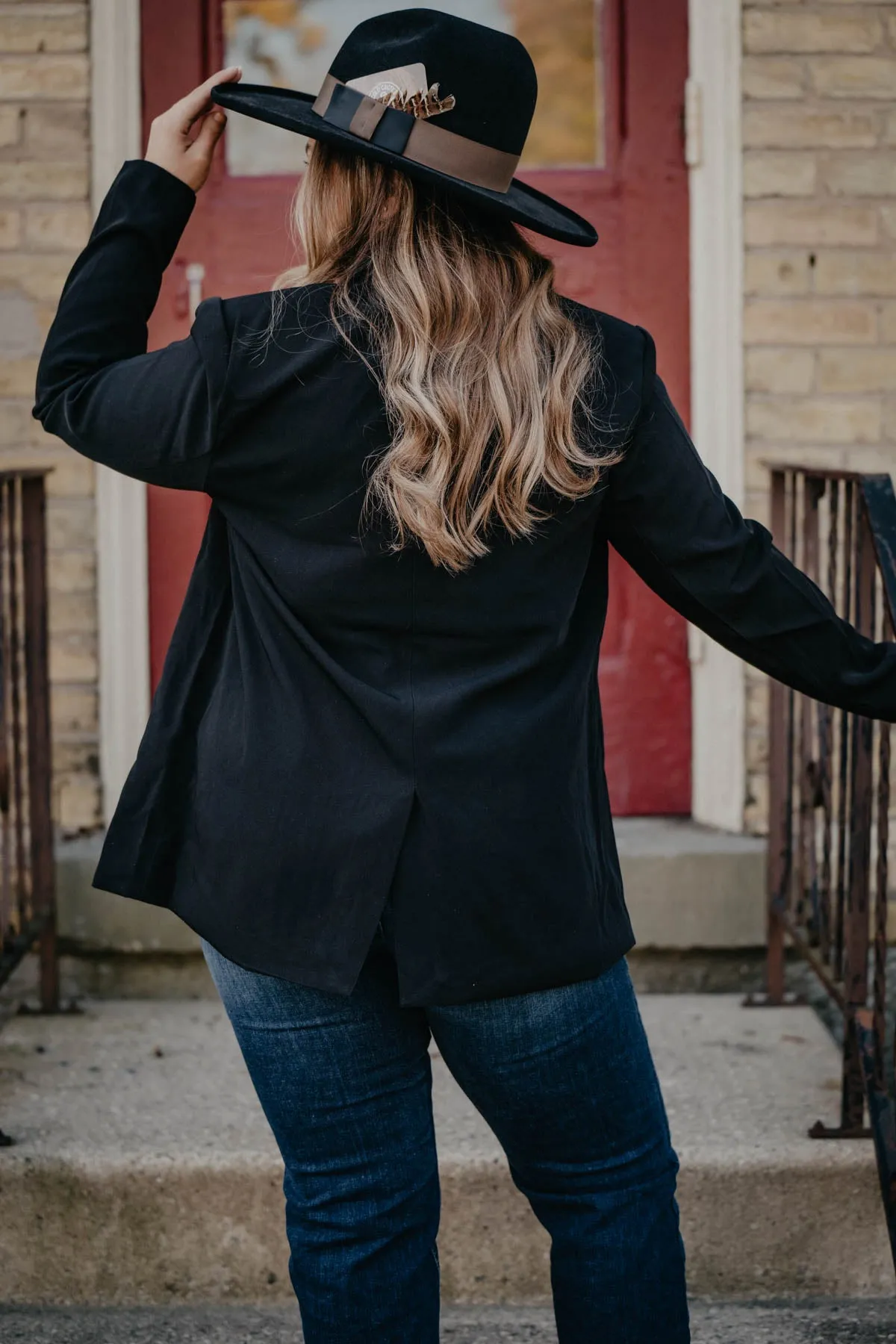 ‘Noir’ Black Boyfriend Fit Blazer (XS - XXL)