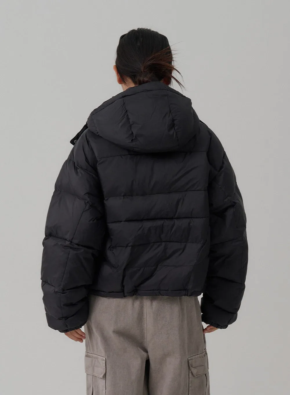 Oversize Hooded Puffer Jacket CN03