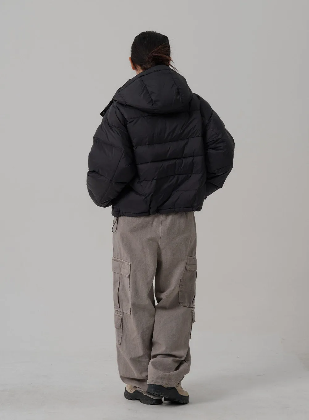 Oversize Hooded Puffer Jacket CN03