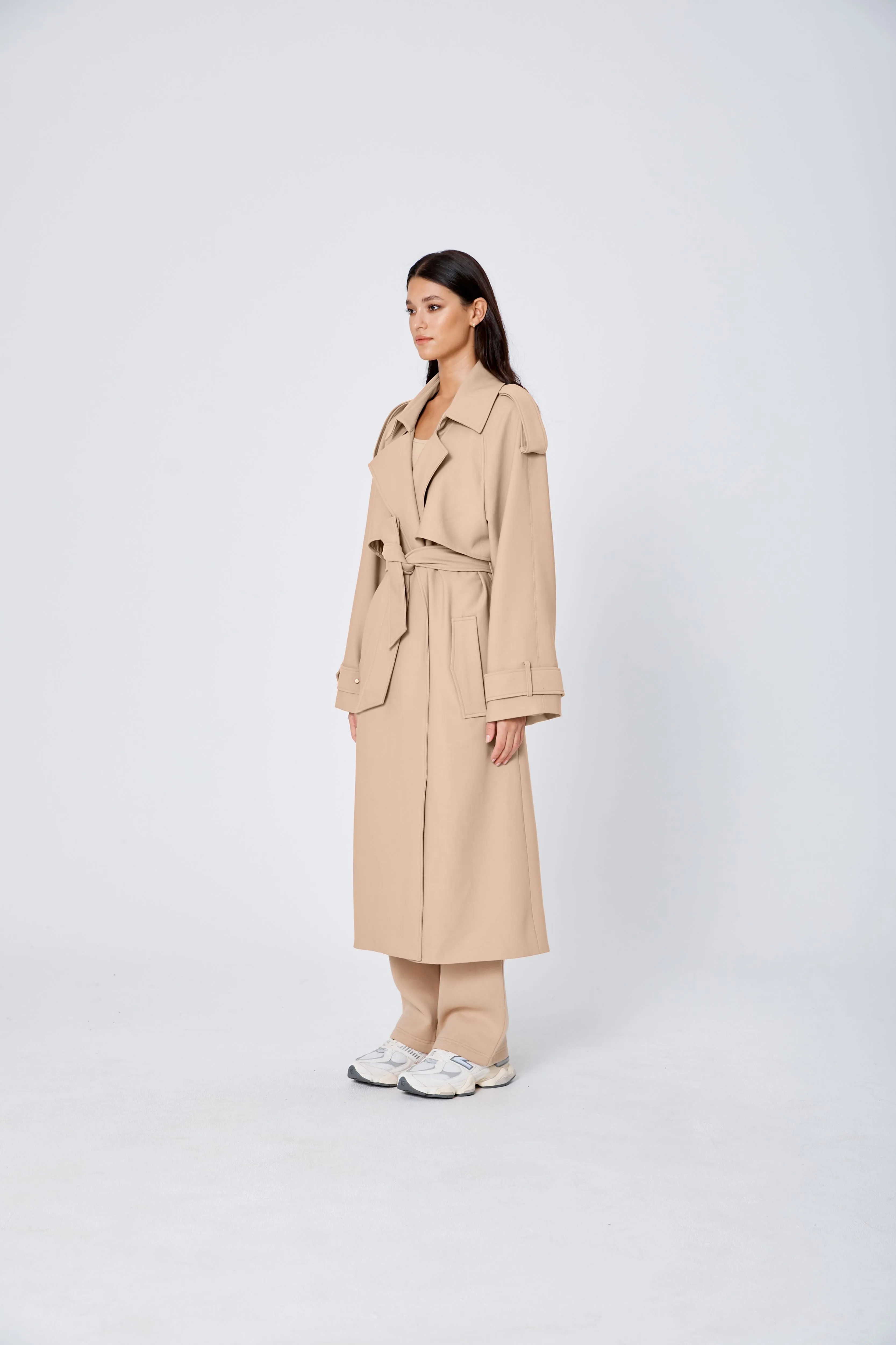 ROZALIA x ATOIR Womens The Trench Coat Sand