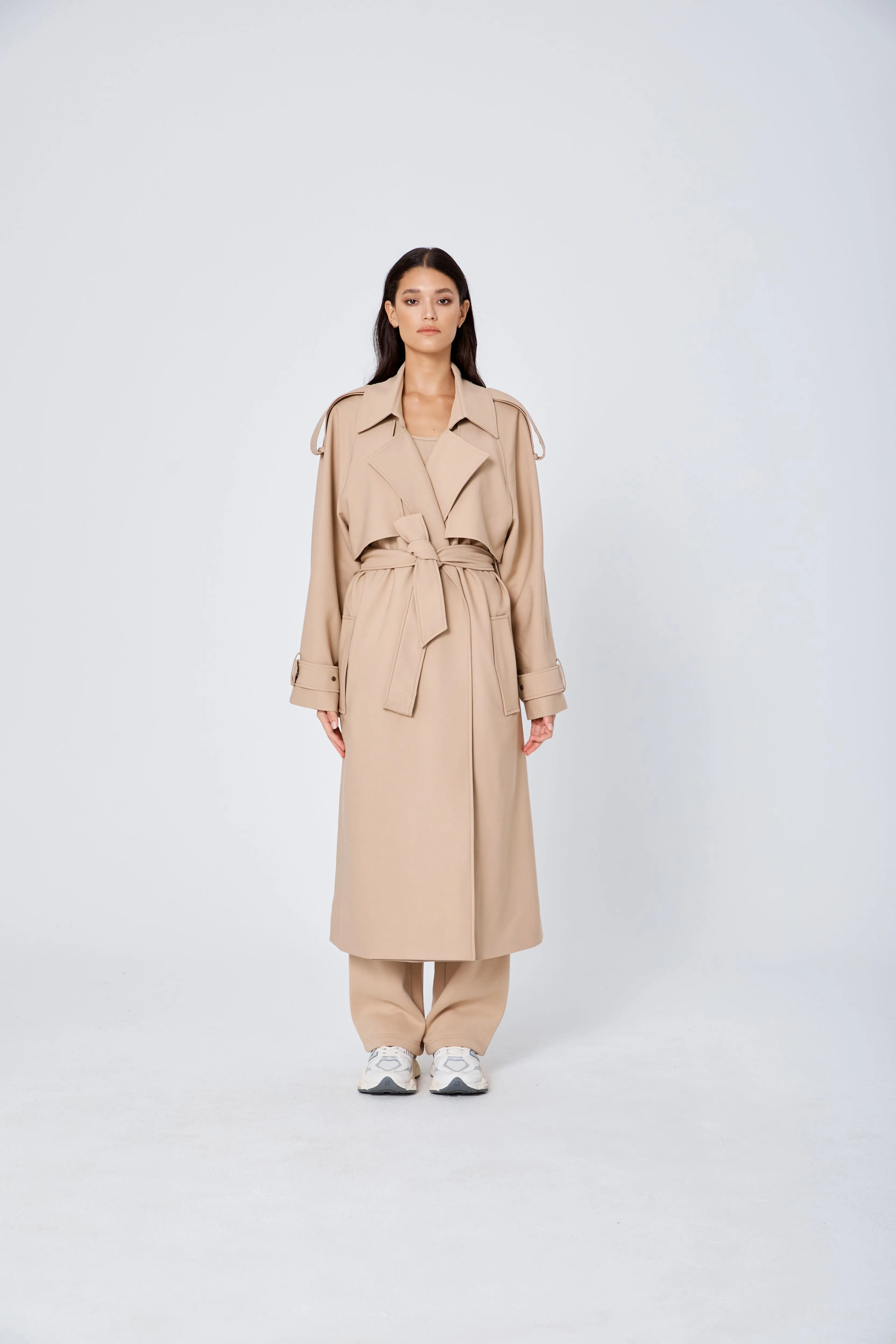 ROZALIA x ATOIR Womens The Trench Coat Sand