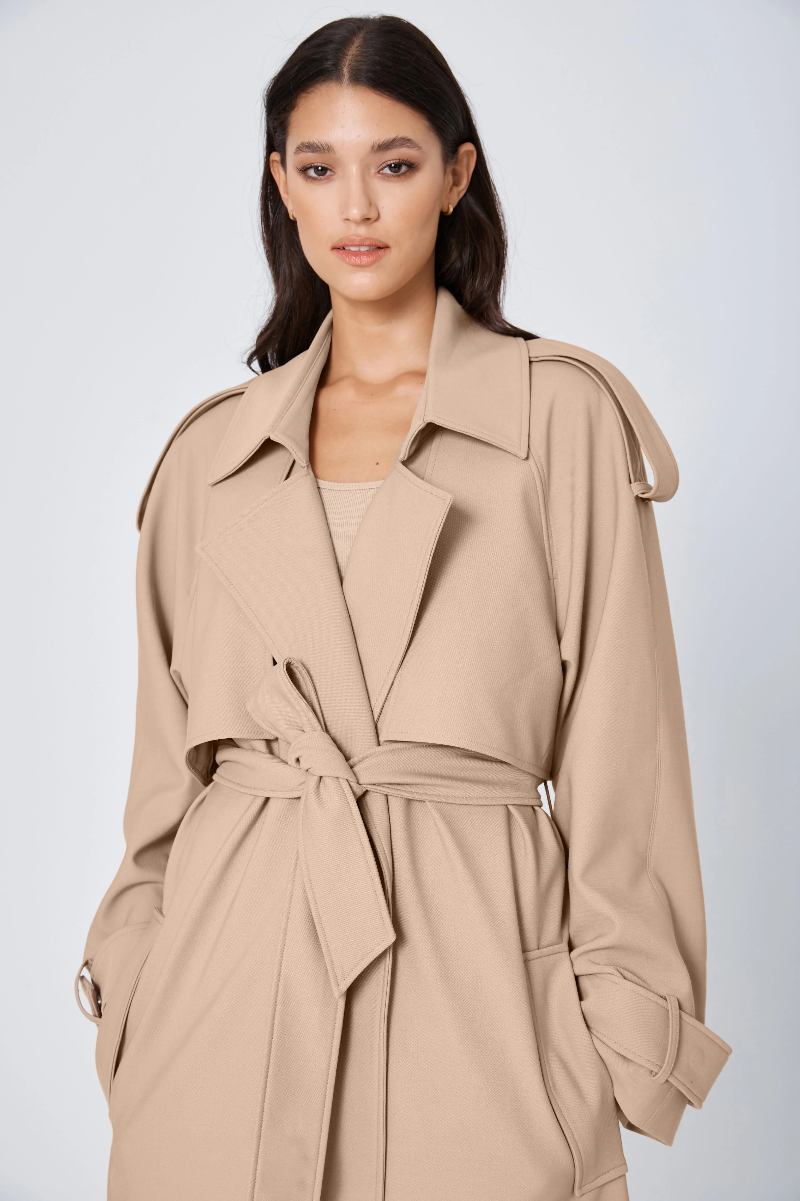 ROZALIA x ATOIR Womens The Trench Coat Sand