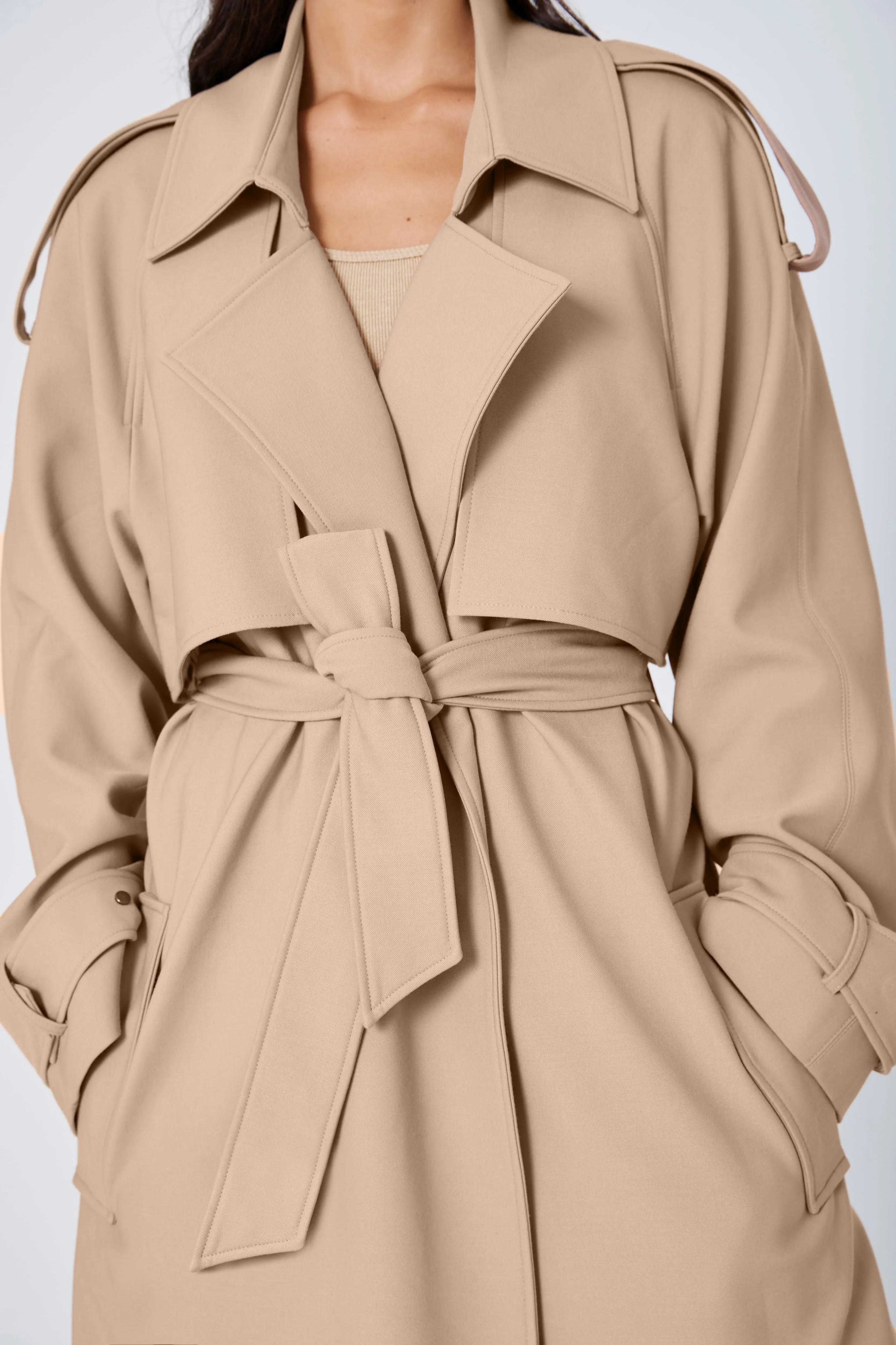 ROZALIA x ATOIR Womens The Trench Coat Sand