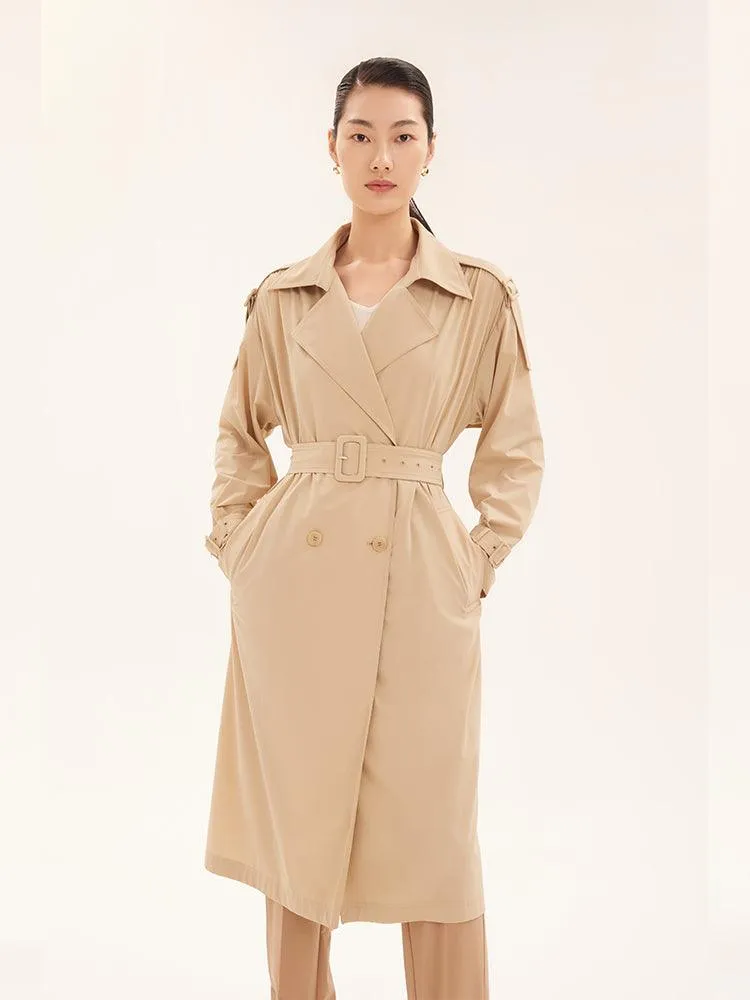 Stretchy Light Trench Coat