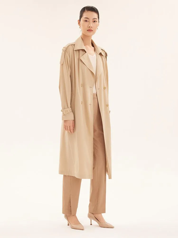 Stretchy Light Trench Coat